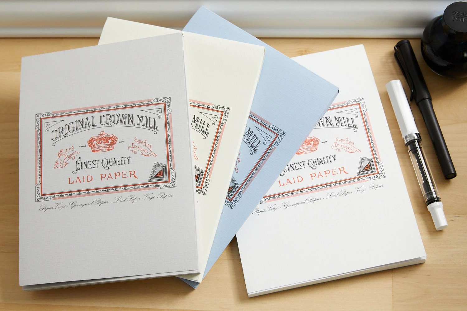 Original Crown Mill Classic Laid A5 Tablet - Cream 6 Original Crown Mill Classic Laid A5 Tablet - Cream - Image 6