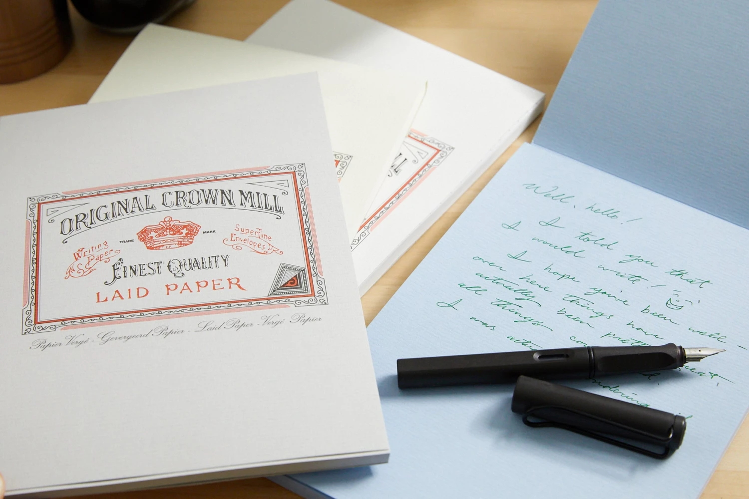 Original Crown Mill Classic Laid A5 Tablet - Cream 7 Original Crown Mill Classic Laid A5 Tablet - Cream - Image 7