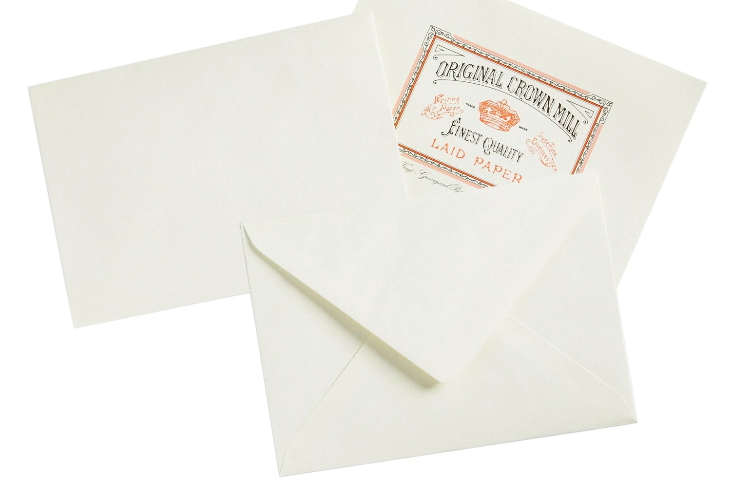 Original Crown Mill Classic Laid Small Envelopes - Cream 2 Original Crown Mill Classic Laid Small Envelopes - Cream - Image 2