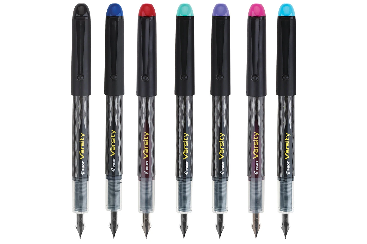 Pilot Varsity Fountain Pen - Assorted 7-Pack, Medium 2 Pilot Varsity Fountain Pen - Assorted 7-Pack, Medium - Image 2