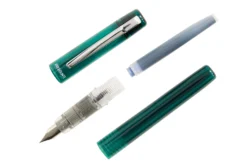 Platinum Prefounte Fountain Pen - Dark Emerald -Office Supplies Shop Platinum Prefounte DarkEmerald OnWhite 7