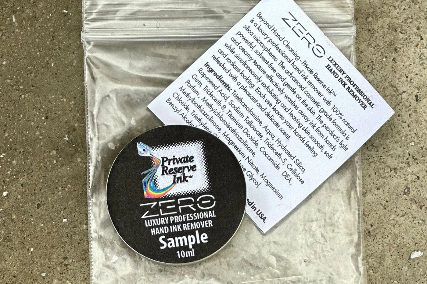 Private Reserve Ink ZERO Luxury Professional Hand Ink Remover - 10ml Sample 4 Private Reserve Ink ZERO Luxury Professional Hand Ink Remover - 10ml Sample - Image 4