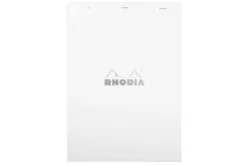 Rhodia No. 18 A4 Notepad - Ice White, Graph