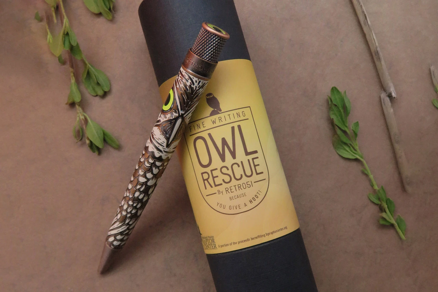 Retro 51 Tornado Rollerball Pen - Owl Rescue 6 Retro 51 Tornado Rollerball Pen - Owl Rescue - Image 6
