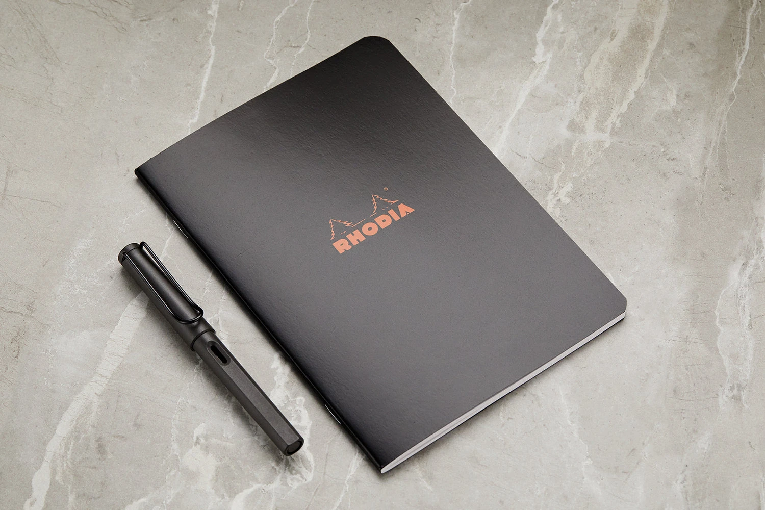 Rhodia Classic Side Staplebound A5 Notebook - Black, Lined 3 Rhodia Classic Side Staplebound A5 Notebook - Black, Lined - Image 3