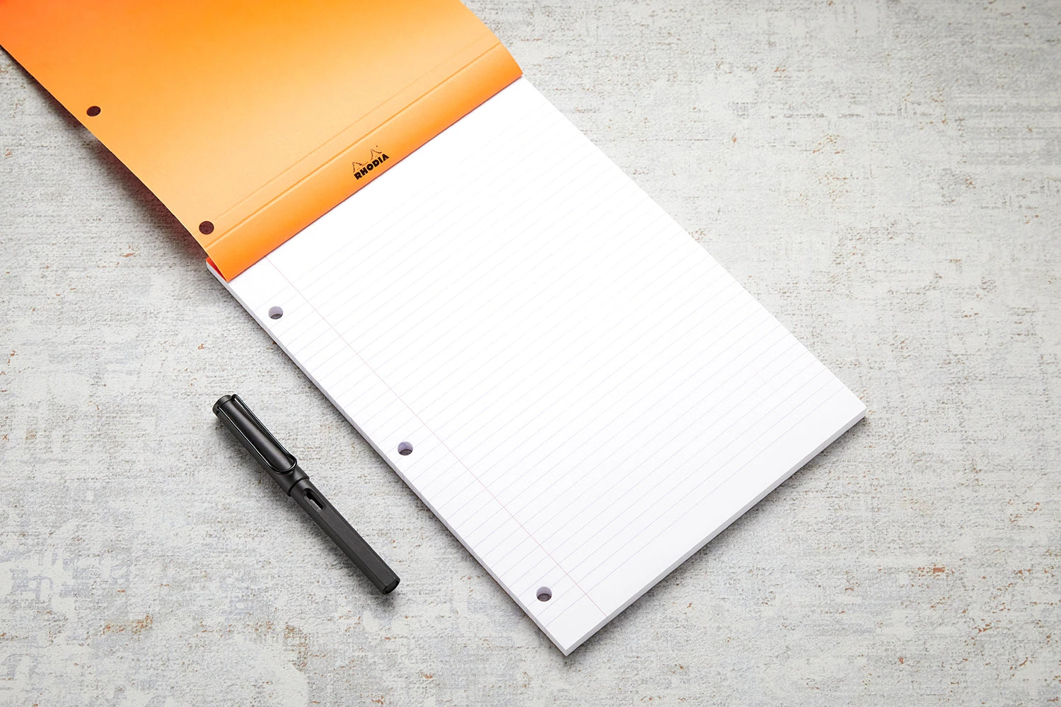 Rhodia No. 18 A4 Notepad - Orange, Lined With 3-Hole Punch 7 Rhodia No. 18 A4 Notepad - Orange, Lined With 3-Hole Punch - Image 7
