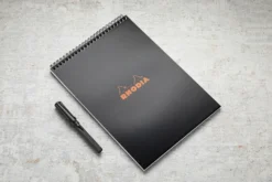 Rhodia No. 18 Top Wirebound A4 Notepad - Black, Lined -Office Supplies Shop Rhodia ClassicNotepad TopBound A4 No18 Wirebound Lined Black 1