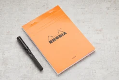 Rhodia No. 16 A5 Notepad - Orange, Blank -Office Supplies Shop Rhodia ClassicNotepad TopBound No16 Stapled Blank Orange 1