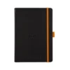 Rhodia Goalbook Dot Grid A5 Hardcover Journal - Black (Ivory Paper)