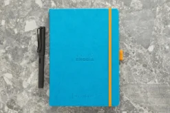 Rhodia Goalbook Dot Grid A5 Hardcover Journal - Turquoise (Ivory Paper) -Office Supplies Shop Rhodia Goalbooks DotGrid A5 Turquoise 1
