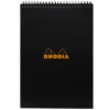 Rhodia No. 18 Top Wirebound A4 Notepad - Black, Lined