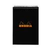 Rhodia No. 16 Top Wirebound A5 Notepad - Black, Graph