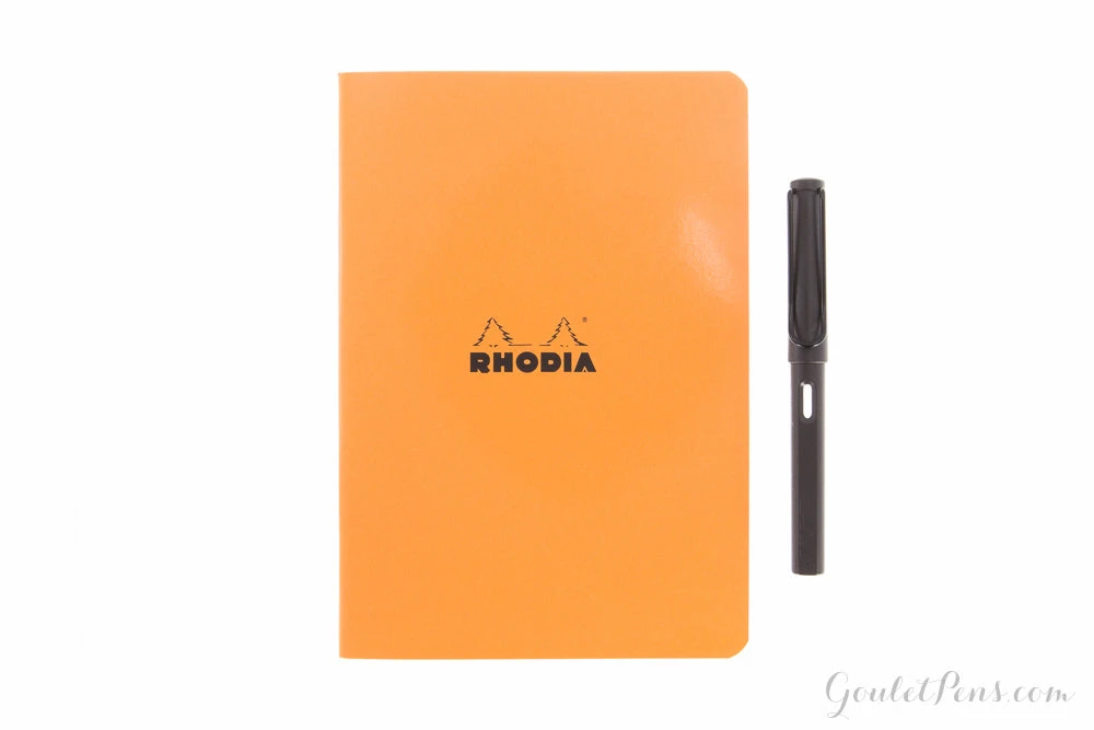 Rhodia Classic Side Staplebound A5 Notebook - Orange, Lined 2 Rhodia Classic Side Staplebound A5 Notebook - Orange, Lined - Image 2