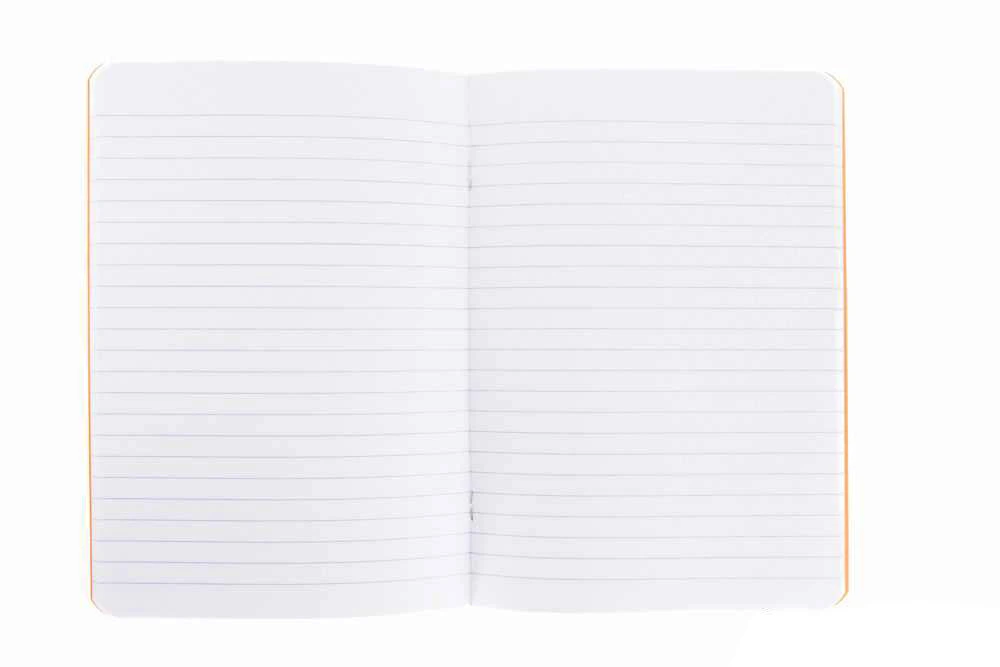 Rhodia Classic Side Staplebound A5 Notebook - Orange, Lined 3 Rhodia Classic Side Staplebound A5 Notebook - Orange, Lined - Image 3