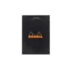 Rhodia No. 11 A7 Notepad - Black, Lined