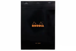 Rhodia No. 18 A4 Notepad - Black, Blank