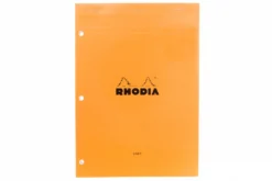 Rhodia No. 18 A4 Notepad - Orange, Lined With 3-Hole Punch
