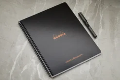 Rhodia Classic Wirebound Notebook - Black, Dot Grid (8.86 X 11.69) -Office Supplies Shop Rhodia Wirebound DotGrid Black 2