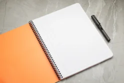 Rhodia Classic Wirebound Notebook - Orange, Lined (8.86 X 11.69) -Office Supplies Shop Rhodia Wirebound Lined Orange 3