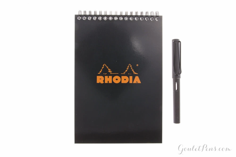 Rhodia No. 16 Top Wirebound A5 Notepad - Black, Lined 2 Rhodia No. 16 Top Wirebound A5 Notepad - Black, Lined - Image 2