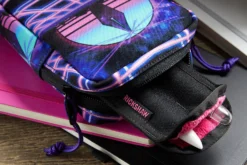 Rickshaw Bagworks 2 Pen Long Coozy - Black/Pink -Office Supplies Shop Rickshaw 2PenSleeve BlkPink 4