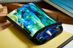 Rickshaw Bagworks 3 Pen Long Coozy - Inky Blue-Green -Office Supplies Shop Rickshaw Bagworks 3PenCoozyCase Inky Bluegreen 2