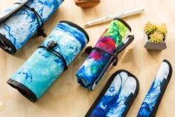 Rickshaw Bagworks Simple 6-Pen Hand Roll - Inky Rainbow -Office Supplies Shop Rickshaw Bagworks Simple6PenRoll InkyRainbow 5