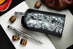 Retro 51 X Rickshaw Bagworks 2 Pen Coozy - Fire & Dice -Office Supplies Shop Rickshaw DoublePenCase Fire Dice 2