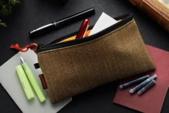 Rickshaw Bagworks Plush Pen/Gadget Pouch - Stout Brown/Mandarin 8 Rickshaw Bagworks Plush Pen/Gadget Pouch - Stout Brown/Mandarin -Office Supplies Shop Rickshaw Pen Gadget Pouch Tweed 2