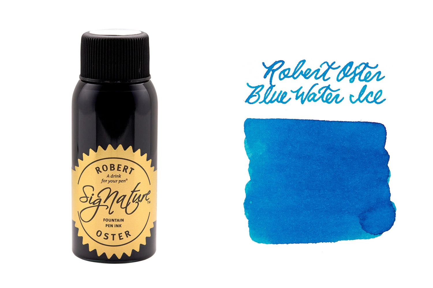 Robert Oster Blue Water Ice - 50ml Bottled Ink 1 Robert Oster Blue Water Ice - 50ml Bottled Ink