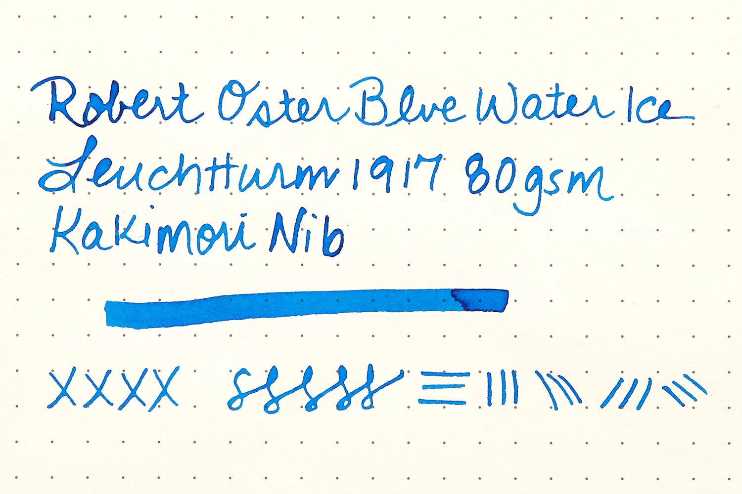 Robert Oster Blue Water Ice - 50ml Bottled Ink 12 Robert Oster Blue Water Ice - 50ml Bottled Ink - Image 12