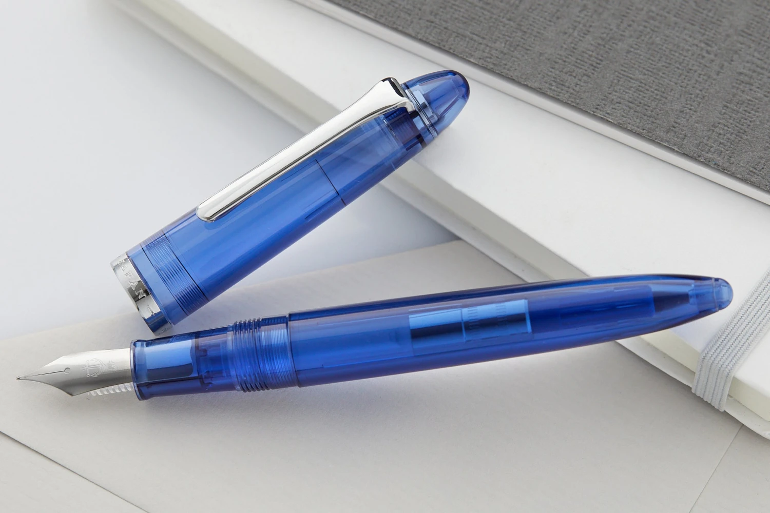 Sailor Compass 1911 Fountain Pen - Transparent Blue 8 Sailor Compass 1911 Fountain Pen - Transparent Blue - Image 8