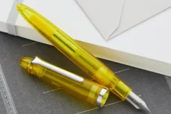 Sailor Compass 1911 Fountain Pen - Transparent Yellow 18 Sailor Compass 1911 Fountain Pen - Transparent Yellow -Office Supplies Shop Sailor 1911 Compass YellowDemo 3