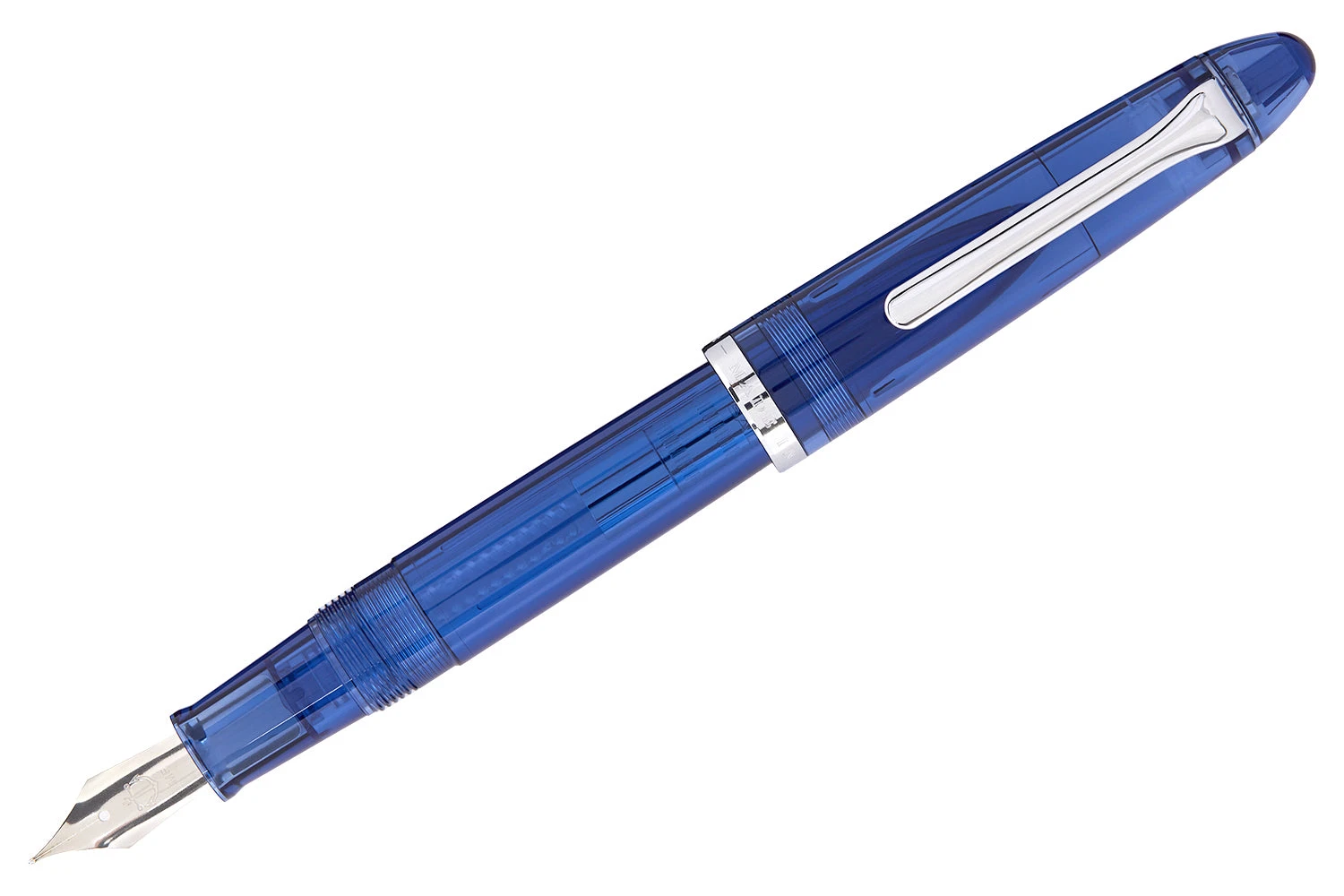 Sailor Compass 1911 Fountain Pen - Transparent Blue 1 Sailor Compass 1911 Fountain Pen - Transparent Blue