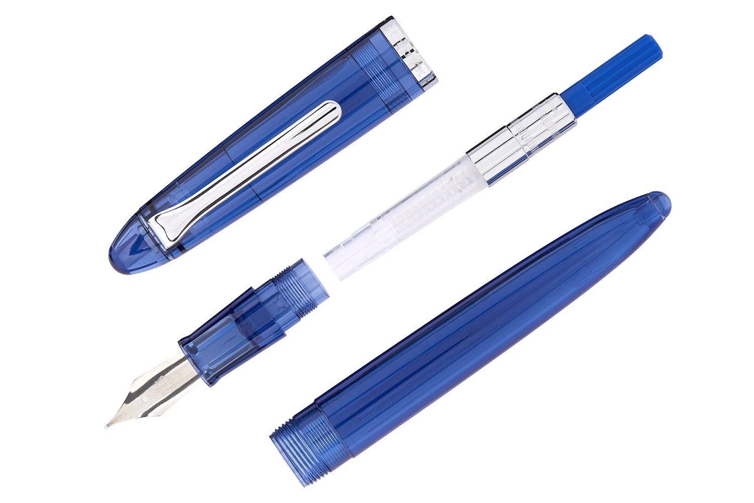 Sailor Compass 1911 Fountain Pen - Transparent Blue 3 Sailor Compass 1911 Fountain Pen - Transparent Blue - Image 3