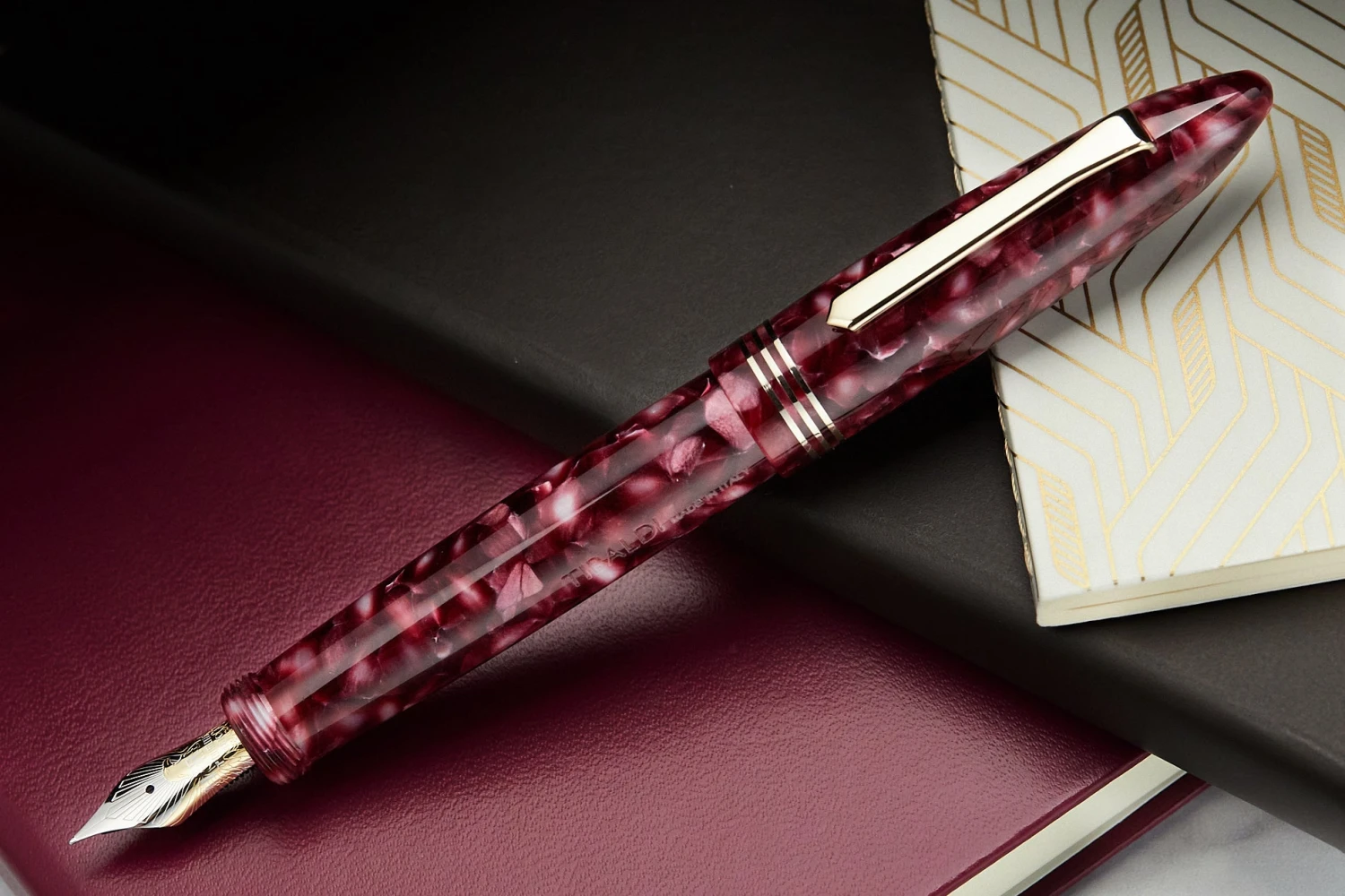 Tibaldi Bononia Fountain Pen - Pomegranate (Limited Edition) 1 Tibaldi Bononia Fountain Pen - Pomegranate (Limited Edition)